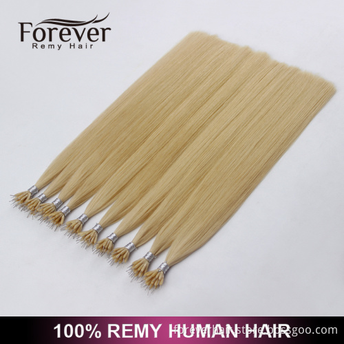 Forever professional halloween wholesale hair extension premium 100 brazilian human remy nano ring hair extension